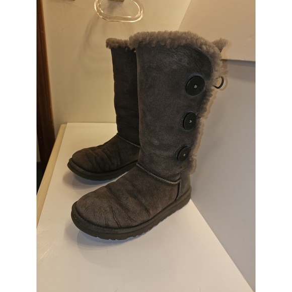 Uggs Grey Women's Tall Boots Size 6 - Picture 3 of 13